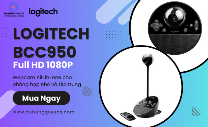 Webcam hội nghị Logitech BCC950 Full HD chính hãng