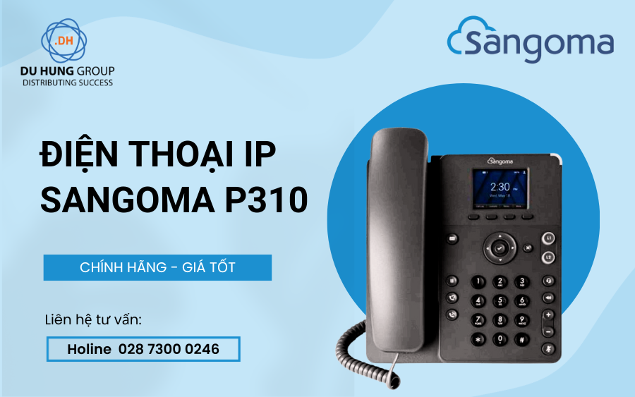 Điện thoại IP Sangoma P310 chính hãng, giá tốt