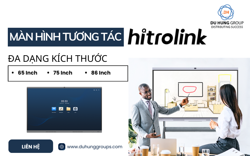 Màn hình tương tác Hitrolink giá rẻ, đa dạng kích thước