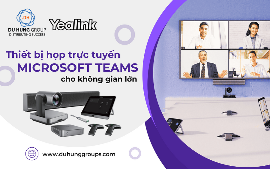 Thiết bị họp trực tuyến Microsoft Teams cho không gian lớn