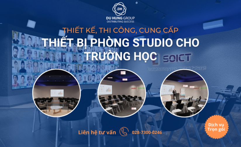 Thiết kế, thi công, cung cấp thiết bị phòng Studio cho trường học