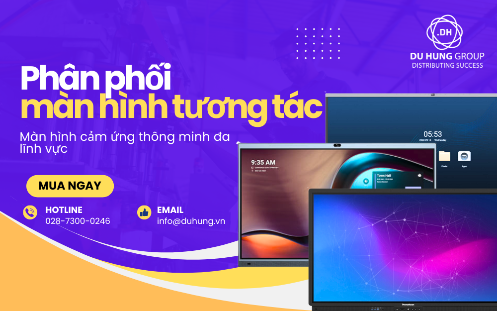 Phân phối màn hình tương tác cảm ứng thông minh đa lĩnh vực