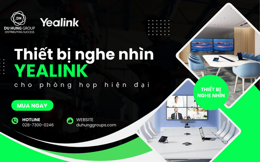 Thiết bị nghe nhìn Yealink cho phòng họp hiện đại