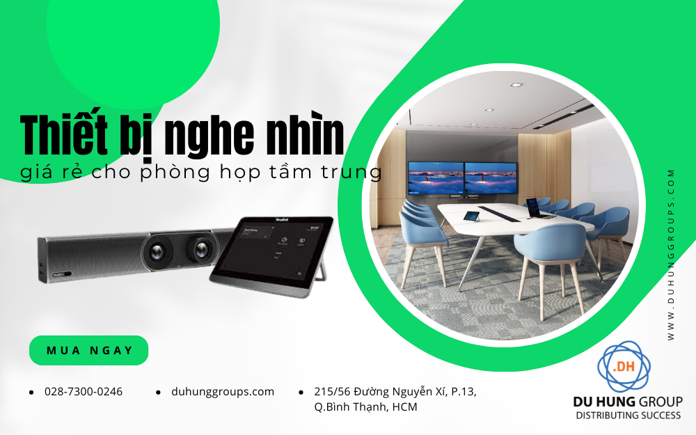 Thiết bị nghe nhìn giá rẻ cho phòng họp tầm trung