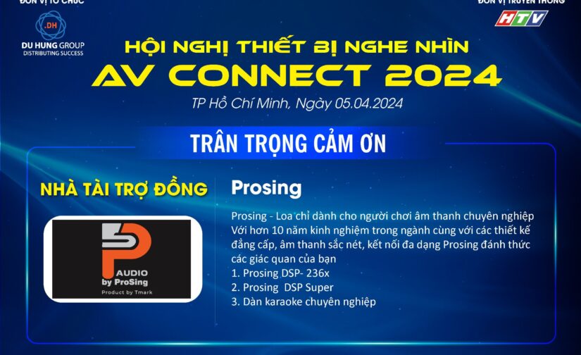 Prosing – nhà tài trợ đồng cho sự kiện AV CONNECT 2024