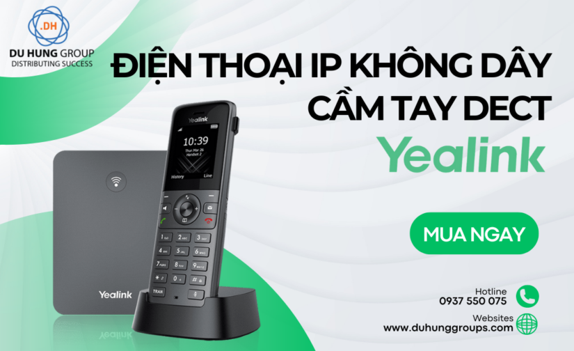 Điện thoại IP không dây cầm tay DECT Yealink