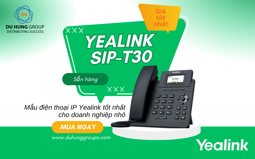 Mẫu điện thoại IP Yealink tốt nhất cho doanh nghiệp nhỏ