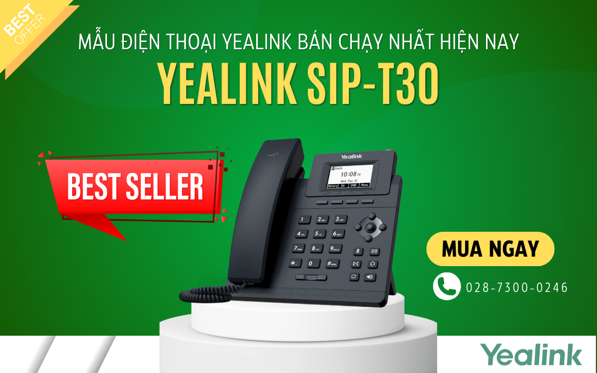 Mẫu điện thoại Yealink bán chạy nhất hiện nay-