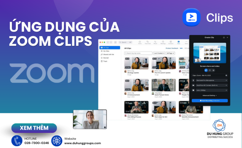 Ứng dụng của Zoom Clips