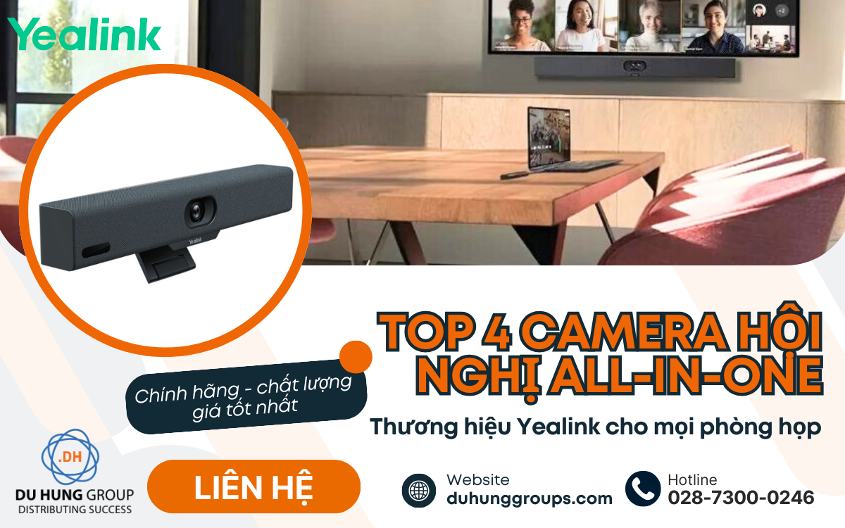 Top 4 camera hội nghị All-in-one Yealink cho mọi phòng họp