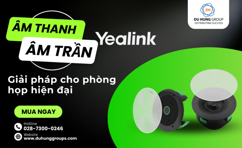 Giải pháp phòng họp hiện đại với hệ thống âm thanh âm trần Yealink