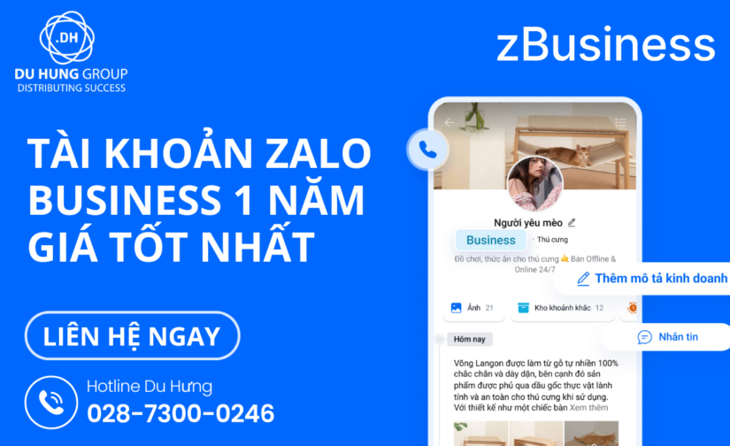 Tài khoản Zalo Business 1 năm giá tốt nhất