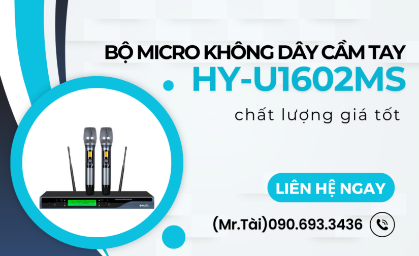Bộ Micro không dây cầm tay HY-U1602MS chất lượng giá tốt