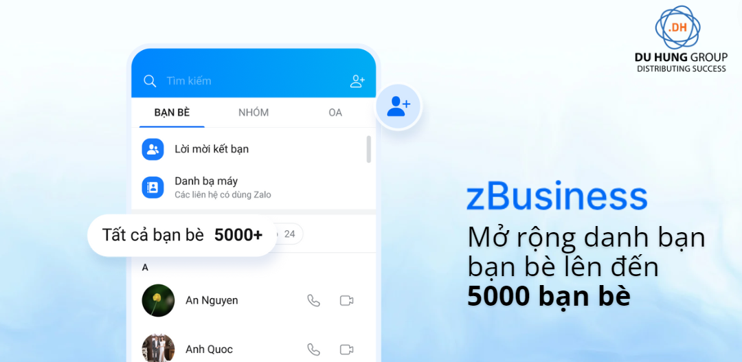 Tài khoản Business Zalo là gì? Cách đăng ký nhanh chóng giá tốt tại Du Hưng Group