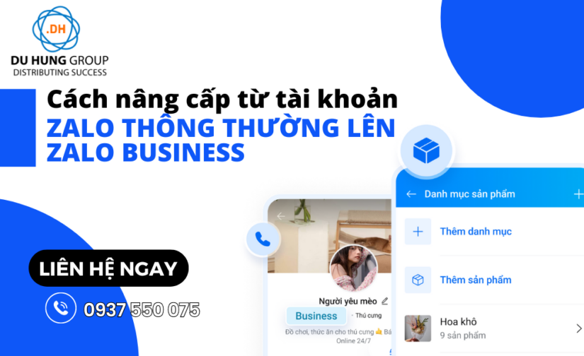 Cách nâng cấp từ tài khoản thường lên Zalo Business