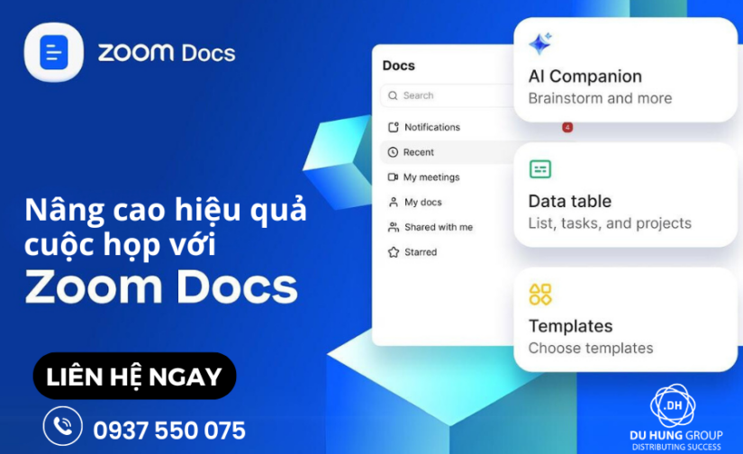 Nâng cao hiệu quả cuộc họp với Zoom Docs