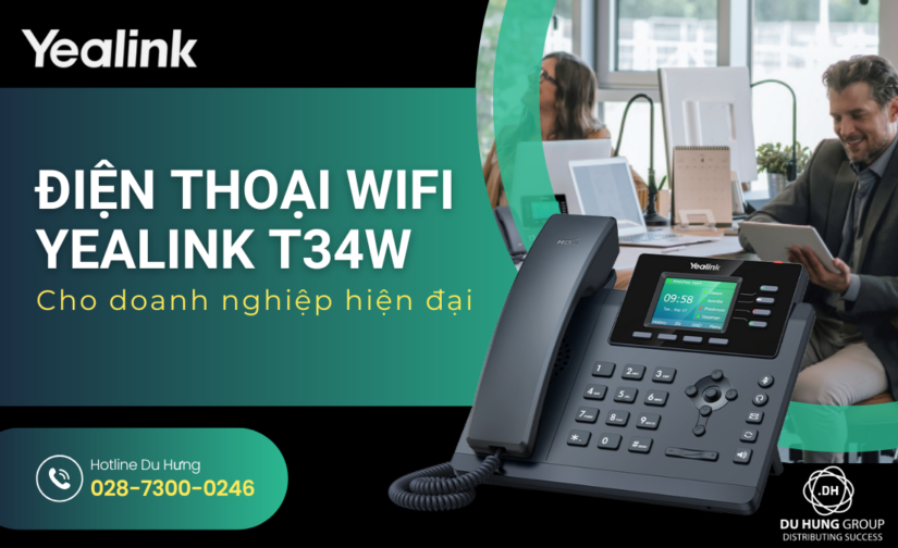 Điện Thoại Wifi Mới Yealink T34W Cho Doanh Nghiệp Hiện Đại