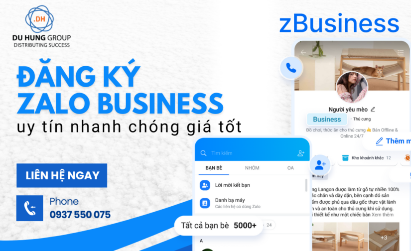 Đăng ký Zalo Business uy tín nhanh chóng giá tốt