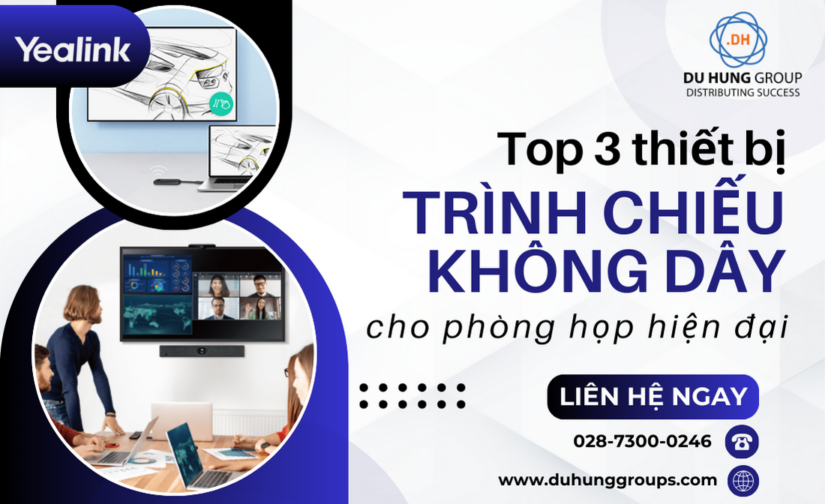 Top 3 thiết bị trình chiếu không dây cho phòng họp hiện đại