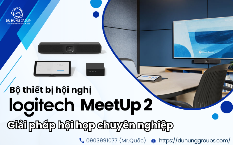 Bộ thiết bị hội nghị Logitech MeetUp 2 – Giải pháp hội họp chuyên nghiệp