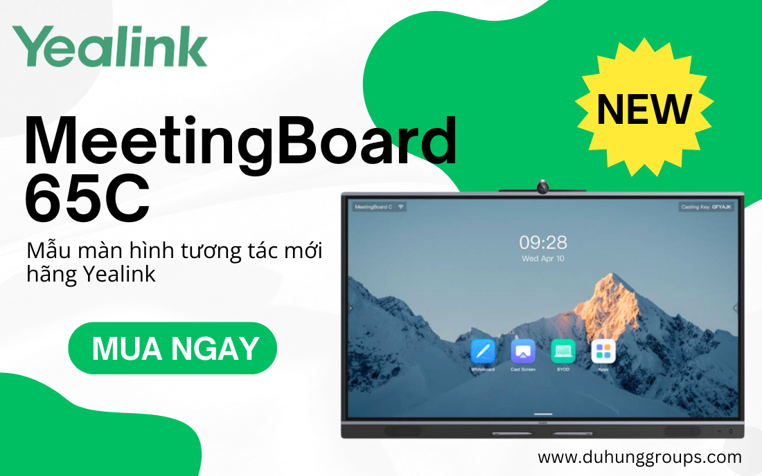 MeetingBoard 65C Mẫu màn hình tương tác mới hãng Yealink-