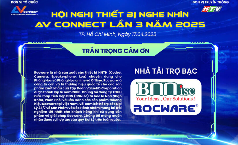 ROCWARE – NHÀ TÀI TRỢ BẠC SỰ KIỆN AV CONNECT LẦN 3 NĂM 2025