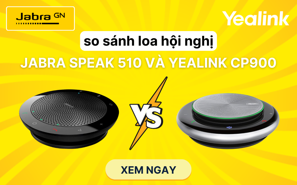 So sánh loa hội nghị Jabra Speak 510 và Yealink CP900