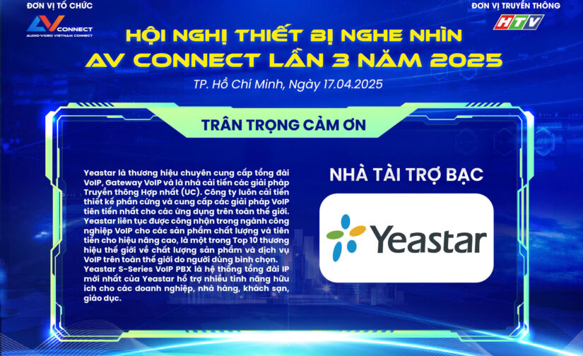 YEASTAR – NHÀ TÀI TRỢ BẠC SỰ KIỆN AV CONNECT LẦN 3 NĂM 2025