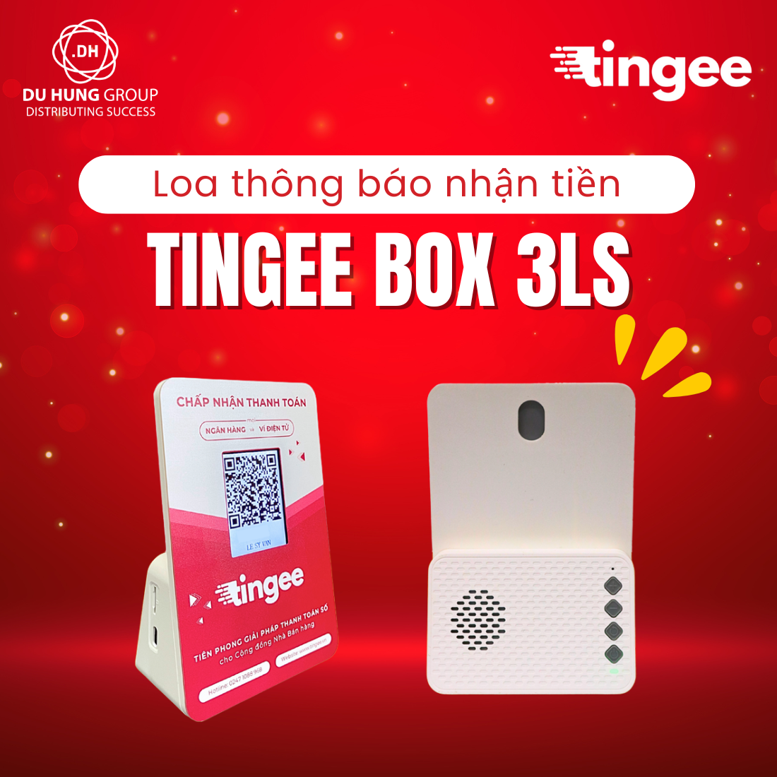 Loa thông báo nhận tiền Tingee Box 3LS