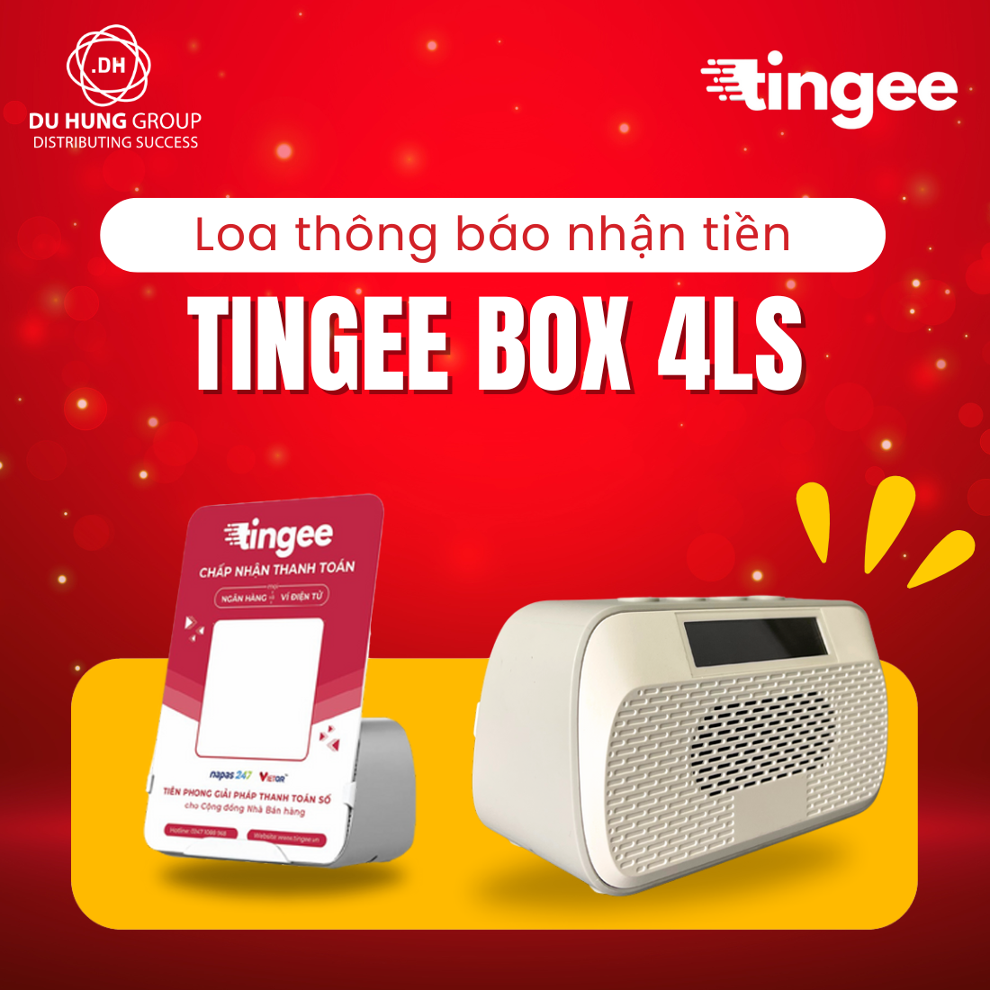 Loa thông báo nhận tiền Tingee Box 4LS