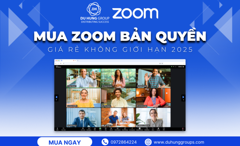 Mua Zoom bản quyền giá rẻ không giới hạn 2025