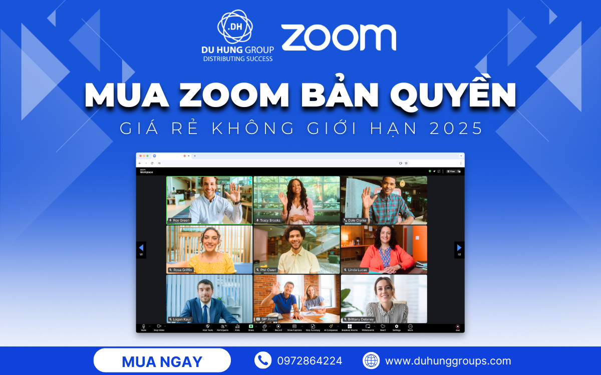Mua Zoom bản quyền giá rẻ không giới hạn 2025
