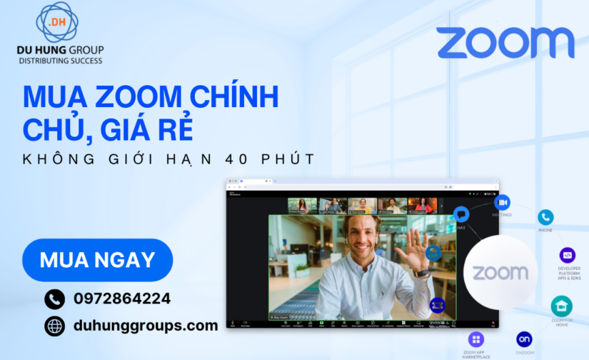 Mua Zoom chính chủ, giá rẻ không giới hạn 40 phút