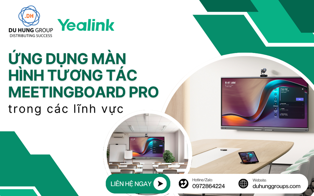 Ứng dụng màn hình tương tác MeetingBoard Pro trong các lĩnh vực (1)