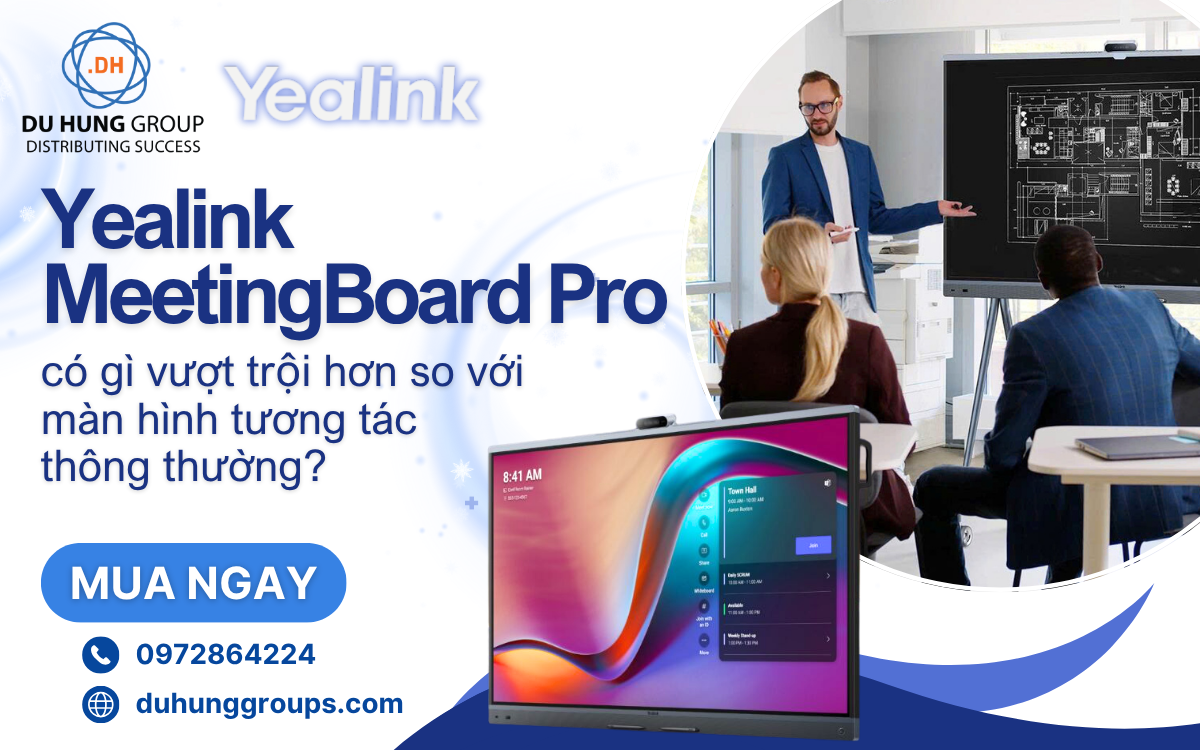Yealink MeetingBoard Pro có gì vượt trội hơn so với màn hình tương tác thông thường?
