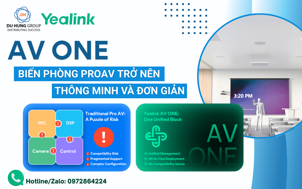 AV ONE – Biến phòng ProAV trở nên thông minh và đơn giản