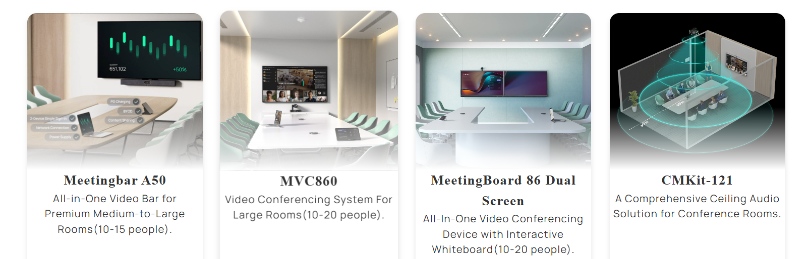 Giải pháp hội nghị truyền hình Yealink cho phòng họp lớn-