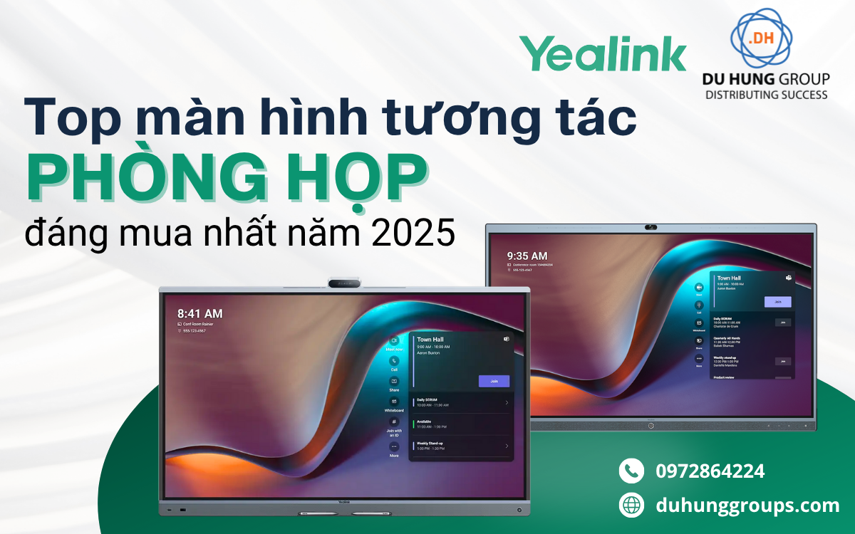 Top màn hình tương tác phòng họp đáng mua nhất năm 2025