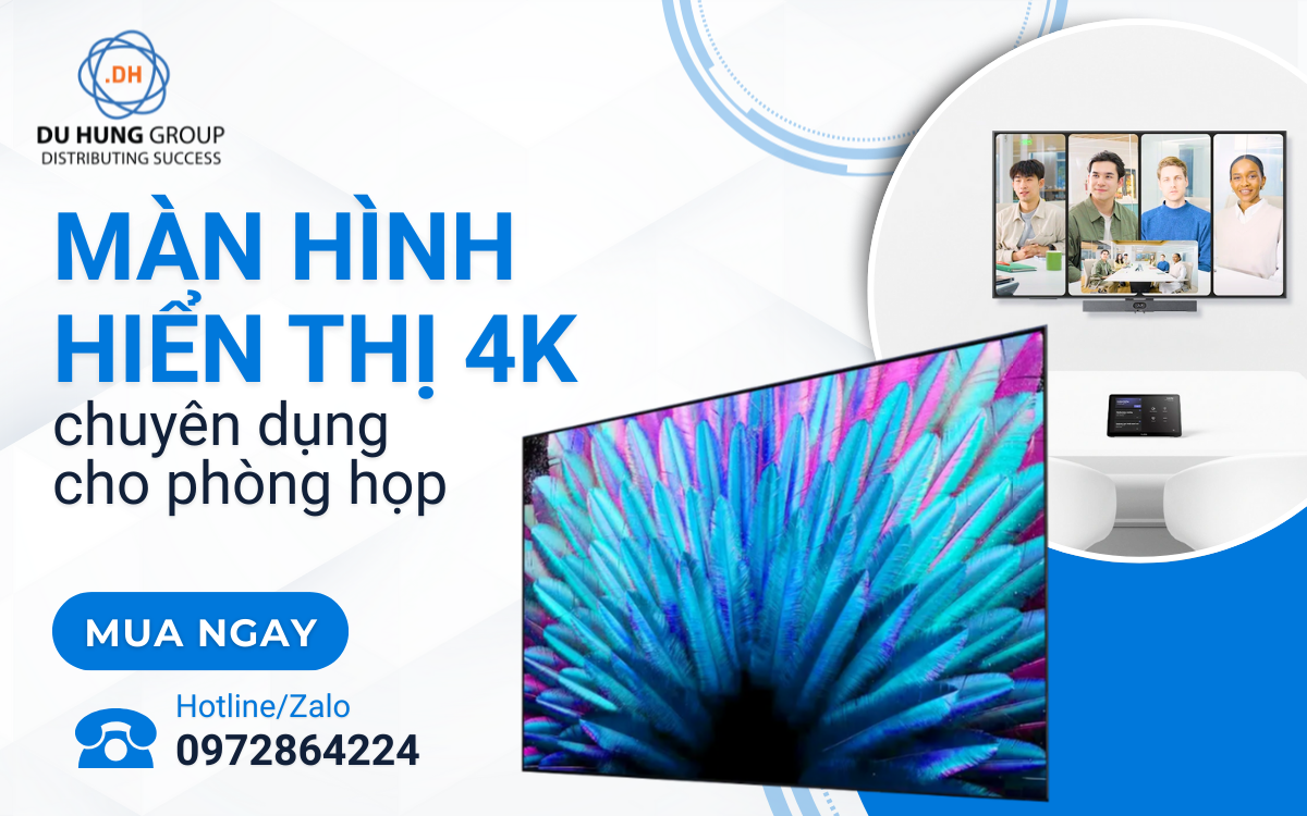 Màn hình hiển thị 4K chuyên dụng cho phòng họp