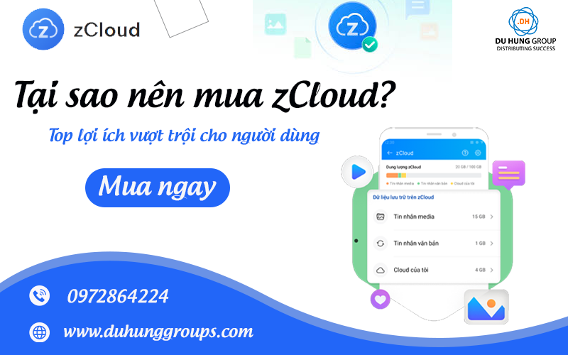 Tại sao nên mua zCloud? Top lợi ích vượt trội cho người dùng Trong thời đại công nghệ số, việc quản lý và lưu trữ dữ liệu trở thành nhu cầu thiết yếu đối với cả cá nhân và doanh nghiệp. Với sự phổ biến của ứng dụng Zalo tại Việt Nam, mua zCloud – dịch vụ lưu trữ đám mây do Zalo phát triển – đang trở thành lựa chọn tối ưu để bảo vệ và quản lý dữ liệu một cách an toàn, tiện lợi. Vậy tại sao nên mua zCloud, và những lợi ích vượt trội mà dịch vụ này mang lại là gì? Hãy cùng khám phá trong bài viết dưới đây. ZCloud là gì? ZCloud là dịch vụ lưu trữ đám mây được tích hợp trực tiếp trong ứng dụng Zalo, cho phép người dùng lưu trữ, quản lý và đồng bộ dữ liệu như tin nhắn, hình ảnh, video, và tệp tin một cách tự động. Không giống như tính năng "Cloud của tôi" yêu cầu tải lên thủ công, ZCloud tự động sao lưu toàn bộ dữ liệu trò chuyện, giúp người dùng tiết kiệm thời gian và đảm bảo an toàn dữ liệu. Với các gói dung lượng lên đến 100GB hoặc 1TB, mua zCloud mang lại giải pháp lưu trữ linh hoạt, phù hợp cho cả cá nhân và doanh nghiệp. Tại sao nên mua zCloud? Mua zCloud không chỉ là việc sở hữu một dịch vụ lưu trữ đám mây mà còn là cách để tối ưu hóa trải nghiệm sử dụng Zalo, giải phóng dung lượng thiết bị và bảo vệ dữ liệu quan trọng. Dưới đây là những lý do chính khiến bạn nên cân nhắc mua zCloud: 1. Lưu trữ dữ liệu an toàn và bảo mật cao Một trong những lợi ích hàng đầu khi mua zCloud là khả năng bảo vệ dữ liệu với mức độ bảo mật tối ưu. ZCloud sử dụng công nghệ mã hóa tiên tiến và yêu cầu mã PIN 6 số hoặc mã bảo vệ 64 ký tự ngẫu nhiên để đảm bảo chỉ chủ tài khoản mới có quyền truy cập dữ liệu. Điều này đặc biệt quan trọng với những người dùng thường xuyên trao đổi thông tin nhạy cảm qua Zalo, như tài liệu công việc, hợp đồng, hoặc hình ảnh cá nhân. Dữ liệu được lưu trữ trên ZCloud không bị giới hạn thời gian, giúp bạn yên tâm rằng các tệp tin quan trọng sẽ luôn được bảo toàn, ngay cả khi thiết bị gặp sự cố như hư hỏng hoặc mất cắp. So với các dịch vụ lưu trữ đám mây quốc tế như Google Drive hay Dropbox, ZCloud được thiết kế với sự am hiểu sâu sắc về thói quen sử dụng của người Việt, mang lại trải nghiệm thân thiện và bảo mật cao hơn. 2. Giải phóng dung lượng thiết bị Điện thoại đầy bộ nhớ là vấn đề phổ biến, đặc biệt với những người dùng Zalo thường xuyên để trò chuyện, chia sẻ hình ảnh, video, hoặc tài liệu. Mua zCloud giúp bạn giải phóng dung lượng thiết bị bằng cách tự động sao lưu dữ liệu lên đám mây, cho phép xóa các tệp đã lưu trữ khỏi thiết bị mà không lo mất mát. Điều này giúp thiết bị hoạt động mượt mà hơn, đặc biệt với những smartphone có dung lượng bộ nhớ hạn chế. Ví dụ, gói ZCloud 100GB chỉ với 490.000đ/năm cho phép bạn lưu trữ hàng nghìn ảnh, video, hoặc tài liệu mà không cần lo lắng về việc bộ nhớ đầy. Đây là giải pháp lý tưởng cho người dùng cá nhân, từ học sinh, sinh viên đến nhân viên văn phòng. 3. Đồng bộ dữ liệu trên nhiều thiết bị Một lý do khác khiến mua zCloud trở nên hấp dẫn là khả năng đồng bộ dữ liệu giữa các thiết bị. Khi chuyển sang điện thoại mới hoặc sử dụng máy tính bảng, bạn có thể dễ dàng khôi phục toàn bộ dữ liệu Zalo chỉ với vài thao tác đơn giản. Tính năng này đặc biệt hữu ích cho những người thường xuyên làm việc từ xa hoặc sử dụng nhiều thiết bị để truy cập Zalo. ZCloud cho phép truy cập dữ liệu mọi lúc, mọi nơi, miễn là có kết nối internet. Điều này không chỉ tiết kiệm thời gian mà còn đảm bảo bạn không bỏ lỡ bất kỳ thông tin quan trọng nào, từ lịch sử trò chuyện với khách hàng đến tài liệu học tập hoặc kỷ niệm cá nhân. 4. Tích hợp hoàn hảo với hệ sinh thái Zalo Không giống các dịch vụ lưu trữ đám mây khác yêu cầu cài đặt ứng dụng riêng, ZCloud được tích hợp trực tiếp trong ứng dụng Zalo, mang lại sự tiện lợi tối đa. Bạn không cần tải thêm phần mềm hay thực hiện các thao tác phức tạp để quản lý dữ liệu. Chỉ cần mua zCloud và kích hoạt, dữ liệu của bạn sẽ được tự động sao lưu trong mọi cuộc trò chuyện, bao gồm cả tin nhắn văn bản, hình ảnh, video, và tệp tin. Tính năng này đặc biệt phù hợp với những người sử dụng Zalo làm công cụ giao tiếp chính, từ trao đổi công việc đến lưu giữ kỷ niệm cá nhân. ZCloud giúp bạn quản lý dữ liệu ngay trong ứng dụng quen thuộc, tiết kiệm thời gian và công sức. 5. Giá cả hợp lý, phù hợp với người dùng Việt So với các dịch vụ lưu trữ đám mây quốc tế như Google One hay OneDrive, ZCloud có mức giá cạnh tranh hơn, đặc biệt khi mua qua các nhà cung cấp chính thức như Du Hưng Group hay Thế Giới App. Ví dụ, gói ZCloud 100GB có giá chỉ từ 490.000đ/năm, trong khi gói 1TB phù hợp cho doanh nghiệp hoặc người dùng cần lưu trữ dữ liệu lớn. Các nhà cung cấp còn thường xuyên đưa ra chương trình khuyến mãi, giúp bạn mua zCloud với giá ưu đãi hơn. Hơn nữa, việc mua zCloud qua các đối tác uy tín như Du Hưng Group còn đi kèm hỗ trợ kỹ thuật 24/7 và xuất hóa đơn VAT, phù hợp cho doanh nghiệp cần chứng từ minh bạch để báo cáo tài chính. Điều này làm tăng giá trị của ZCloud so với các giải pháp lưu trữ khác trên thị trường. 6. Hỗ trợ lưu trữ dữ liệu dài hạn Không như tính năng lưu trữ mặc định của Zalo, vốn giới hạn thời gian lưu trữ dữ liệu, Z██ ZCloud khắc phục vấn đề này bằng cách tự động sao lưu dữ liệu lên đám mây, đảm bảo dữ liệu được lưu trữ dài hạn mà không bị xóa sau một khoảng thời gian nhất định. Điều này đặc biệt quan trọng với những người dùng cần lưu trữ lịch sử trò chuyện với khách hàng để đối chiếu hoặc quản lý tài liệu công việc mà không lo mất dữ liệu khi đổi thiết bị. 7. Phù hợp với nhiều đối tượng người dùng Mua zCloud là lựa chọn lý tưởng cho nhiều nhóm người dùng, bao gồm: Người dùng cá nhân: Lưu trữ hình ảnh, video gia đình, bạn bè, hoặc kỷ niệm cá nhân một cách an toàn. Doanh nghiệp nhỏ và vừa: Quản lý tài liệu, hợp đồng, hoặc báo cáo mà không lo mất dữ liệu khi thay đổi nhân sự hoặc thiết bị. Học sinh, sinh viên: Lưu trữ bài giảng, tài liệu học tập, và bài tập nhóm một cách tiện lợi. Người dùng smartphone giá rẻ: Giải phóng dung lượng cho thiết bị có bộ nhớ hạn chế, đảm bảo trải nghiệm mượt mà. Với các gói dung lượng linh hoạt từ 100GB đến 1TB, ZCloud đáp ứng nhu cầu lưu trữ đa dạng, từ cơ bản đến chuyên sâu. Hướng dẫn mua zCloud giá rẻ chính hãng Để mua zCloud với giá ưu đãi và đảm bảo uy tín, bạn có thể làm theo các bước sau: Truy cập website nhà cung cấp: Vào các trang web uy tín như duhung.vn hoặc thegioiapp.vn. Chọn gói dịch vụ: Lựa chọn gói ZCloud phù hợp (Cá Nhân 100GB, Gia Đình, hoặc Nâng Cao 1TB). Thanh toán: Cung cấp thông tin cần thiết và thực hiện thanh toán để nhận mã kích hoạt. Kích hoạt ZCloud: Vào ứng dụng Zalo, truy cập mục ZCloud, nhập mã PIN hoặc mã bảo vệ để kích hoạt dịch vụ. Liên hệ qua hotline như 0937 550 075 (Du Hưng Group) để được tư vấn chi tiết và nhận hỗ trợ kỹ thuật 24/7. Lưu ý khi sử dụng ZCloud Gia hạn trước khi hết hạn: Dữ liệu vẫn được lưu trữ trong 30 ngày sau khi gói ZCloud hết hạn, nhưng bạn nên gia hạn sớm để tránh mất dữ liệu. Kiểm tra nhà cung cấp: Chỉ nên mua zCloud qua các nhà cung cấp chính hãng để đảm bảo bảo mật và chất lượng dịch vụ. Sử dụng mã bảo vệ: Luôn thiết lập mã PIN hoặc mã 64 ký tự để tăng cường bảo mật.