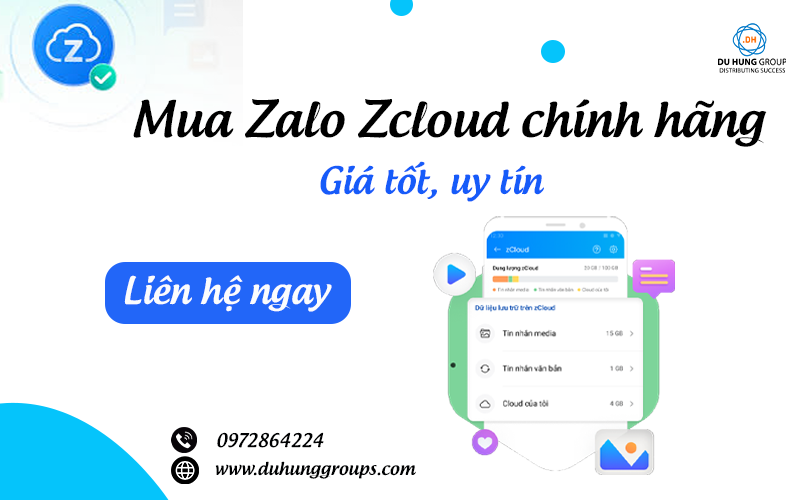 Mua Zalo Zcloud chính hãng – Giá tốt, uy tín