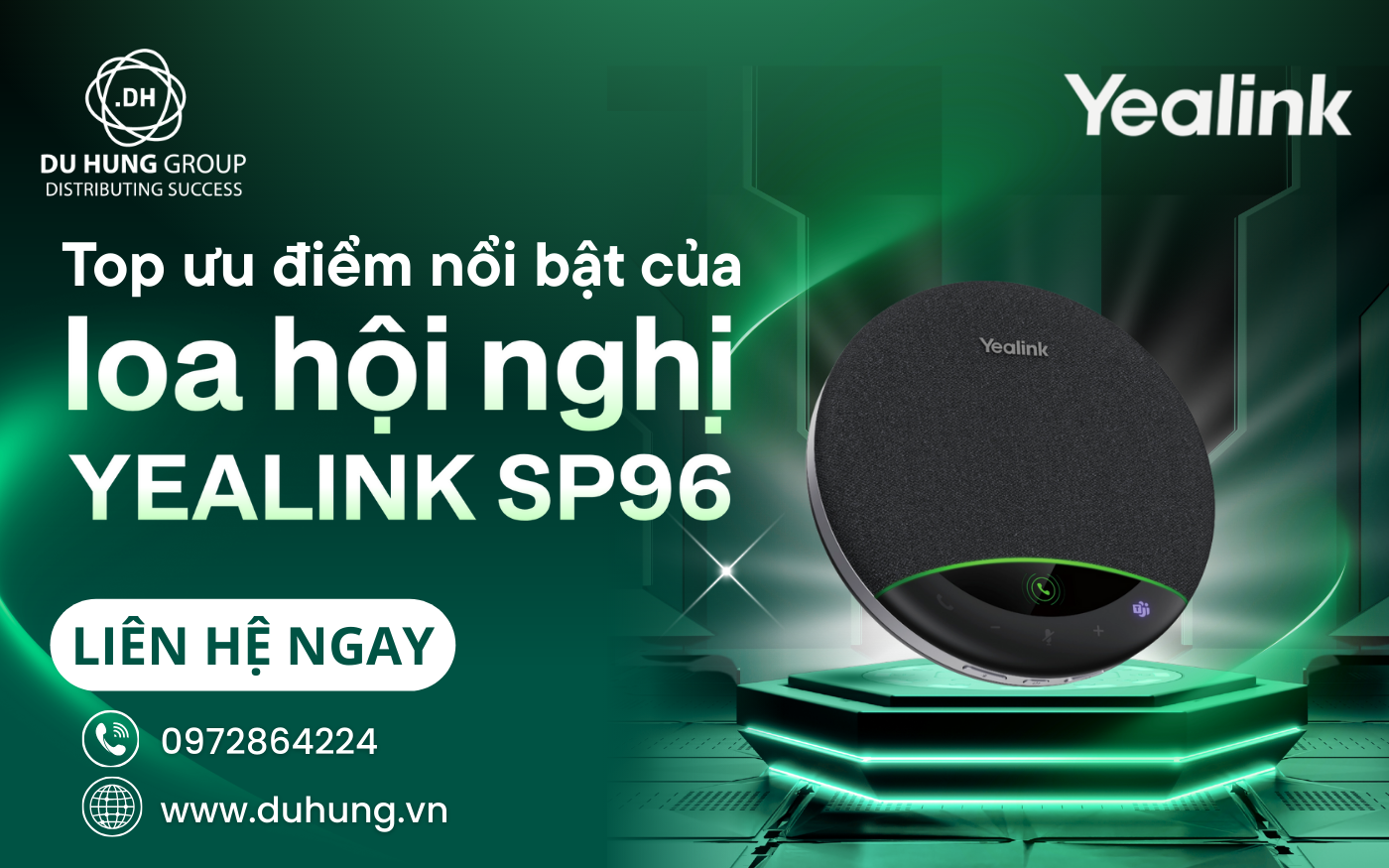Top ưu điểm nổi bật của loa hội nghị Yealink SP96
