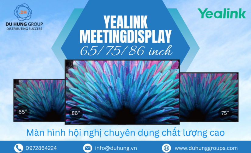 Yealink MeetingDisplay 65/75/86 inch – Màn hình hội nghị chuyên dụng chất lượng cao