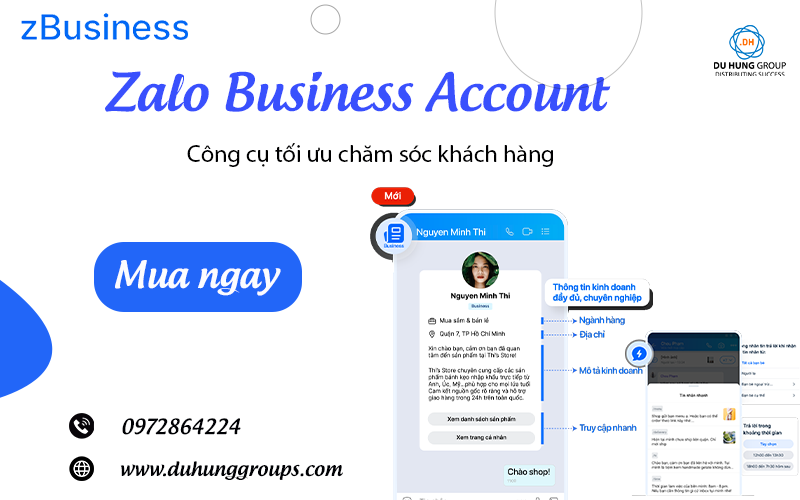 Zalo Business Account – Công cụ tối ưu chăm sóc khách hàng