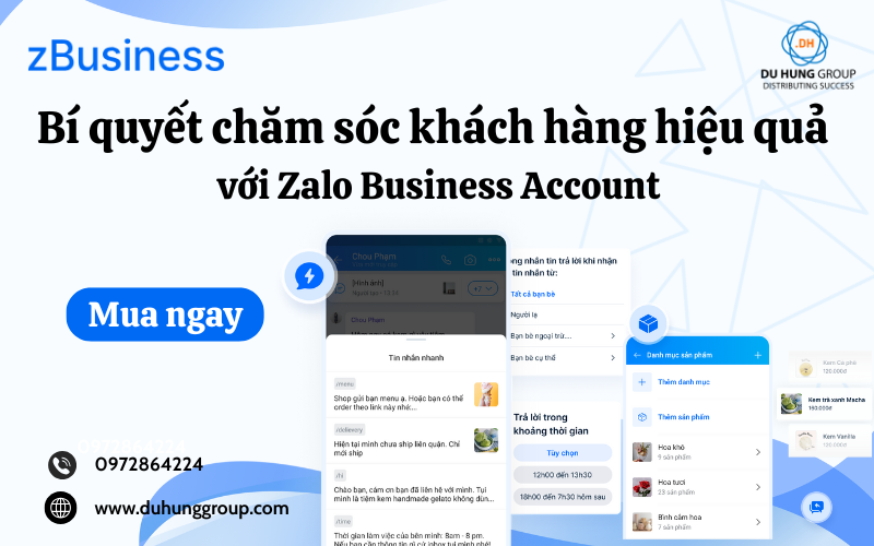 Bí quyết chăm sóc khách hàng hiệu quả với Zalo Business Account
