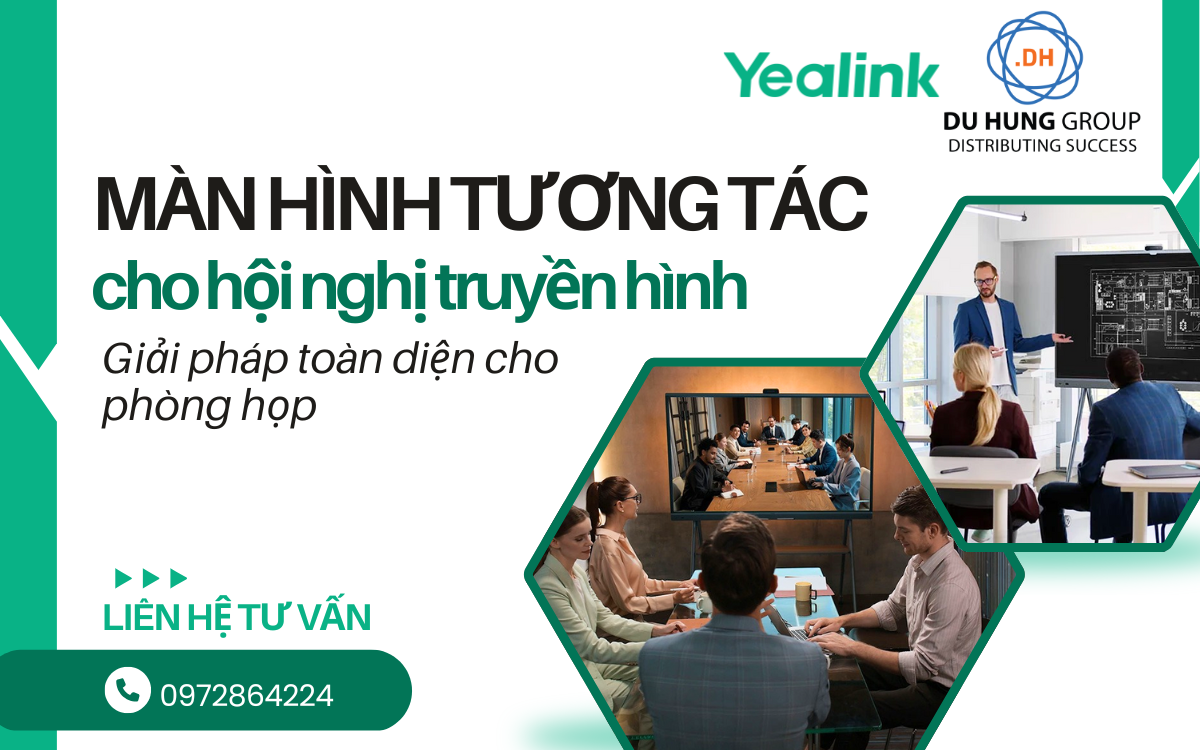 Màn hình tương tác cho hội nghị truyền hình – Giải pháp toàn diện cho phòng họp