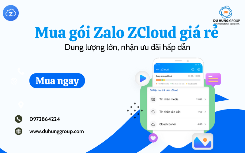mua gói Zalo ZCloud