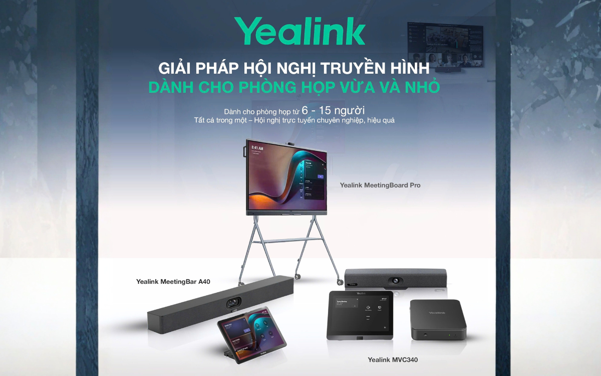 Giải pháp hội nghị truyền hình cho phòng họp vừa và nhỏ