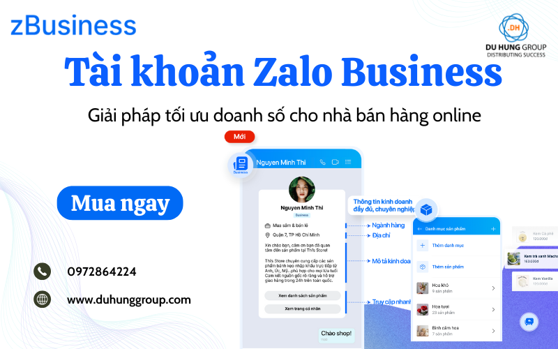 Tài khoản Zalo Business – Giải pháp tối ưu doanh số cho nhà bán hàng online