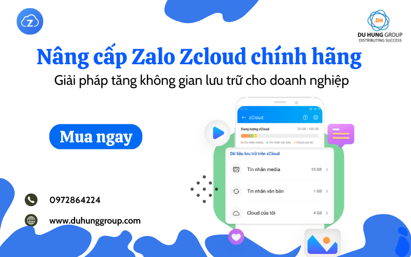 Nâng cấp ZCloud chuẩn chính hãng – Giải pháp tăng không gian lưu trữ cho doanh nghiệp